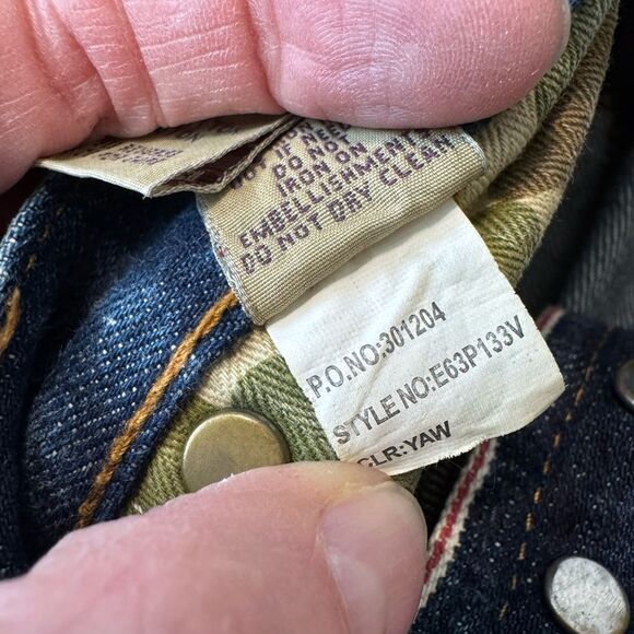 PRPS Mens Rambler Selvedge Slim Denim Jeans SIZE 30 #E63P133V Redline - Picture 5 of 14